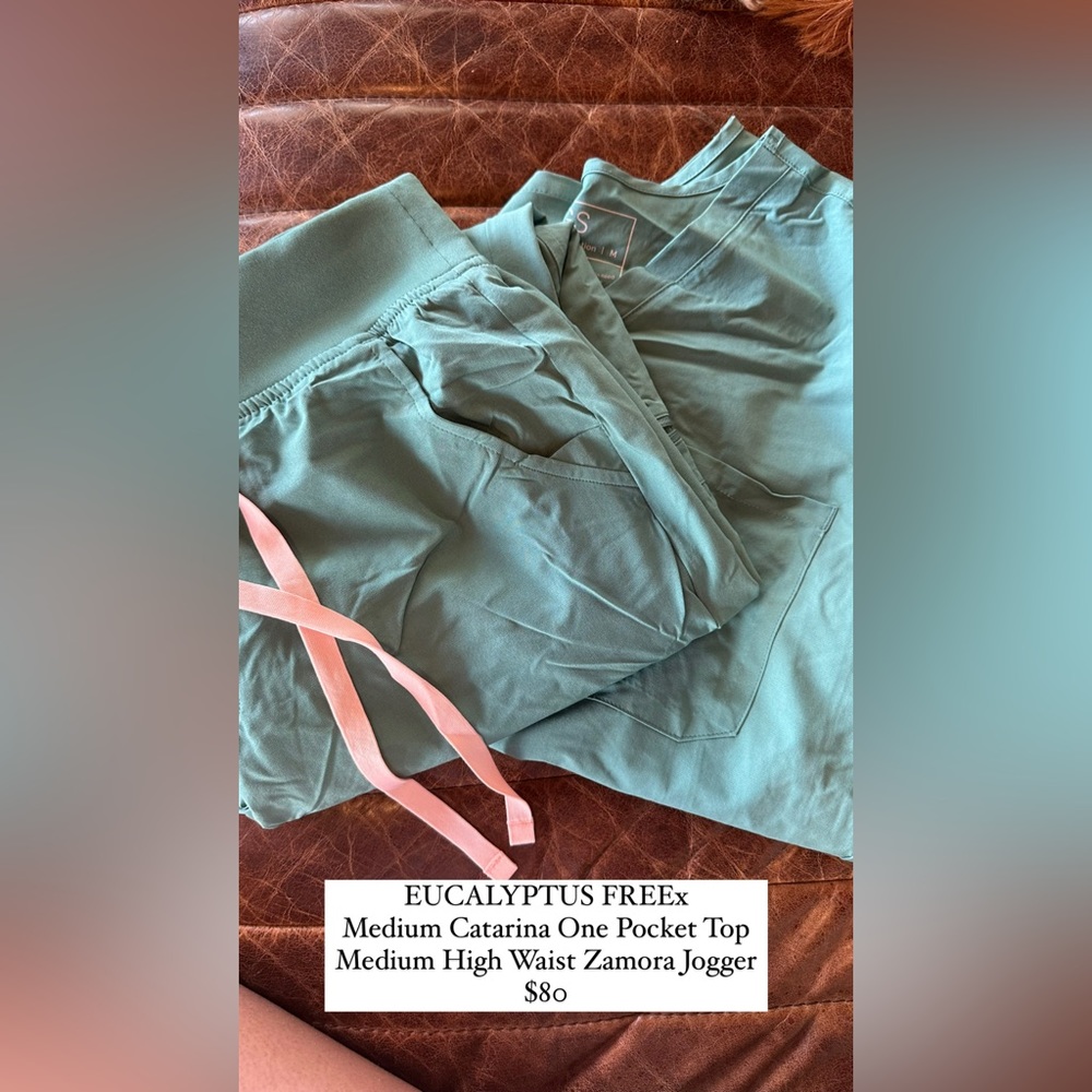 Figs Scrubs, used, excellent condition. Washed, disinfected and hung to dry.